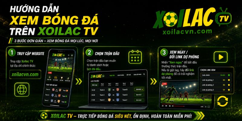 Hướng dẫn xem bóng đá trên Xoilac TV