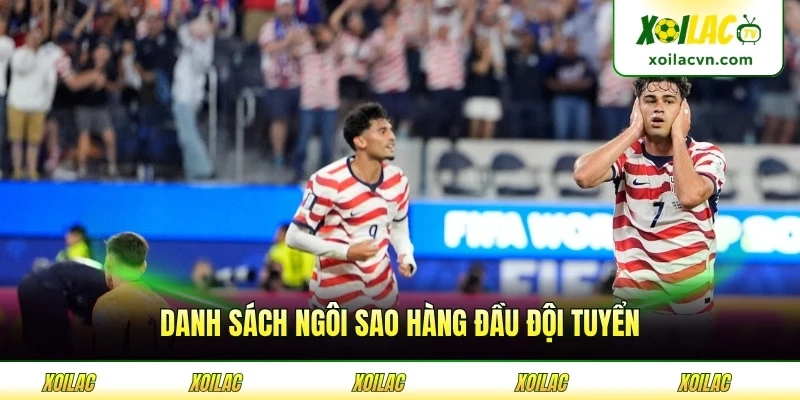 Danh sách ngôi sao hàng đầu đội tuyển